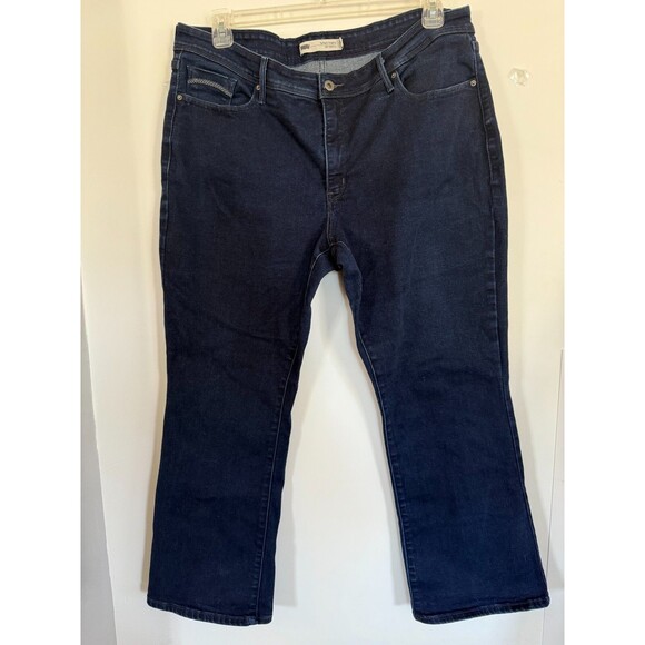 LEVI'S 512 WOMEN'S BOOTCUT SLIMMIMG STRETCH JEANS Dark Wash Sz24W - Picture 5 of 5